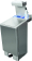 SARO RVS afvalbak met hydraulische klep modellen JUPITER 90 ltr